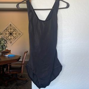 Black cut out ballet leotard